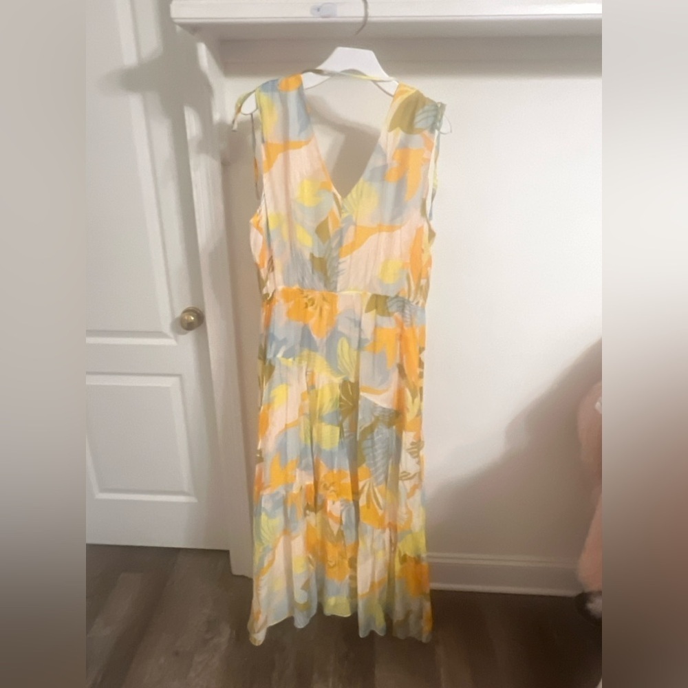 1. State Yellow and Blue Floral Maxi Dress - Picture 6 of 6